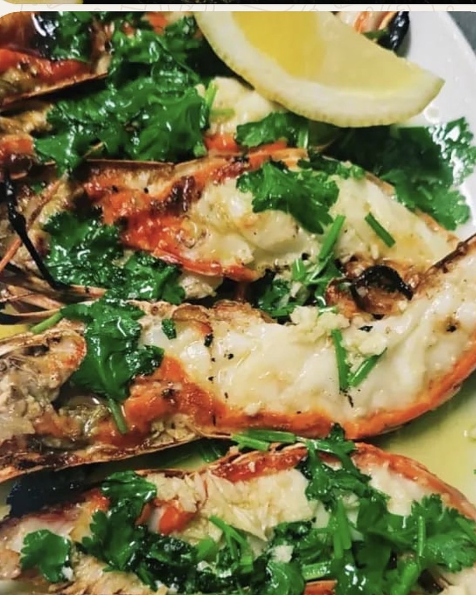 Grilled Tiger Prawns with Coriander