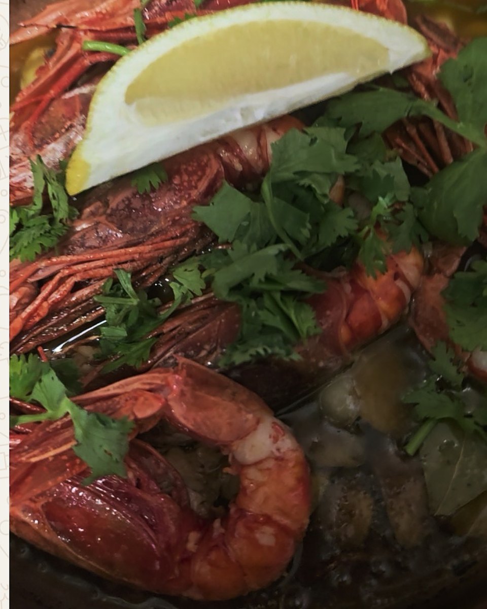 Sautéed Scarlet Prawns